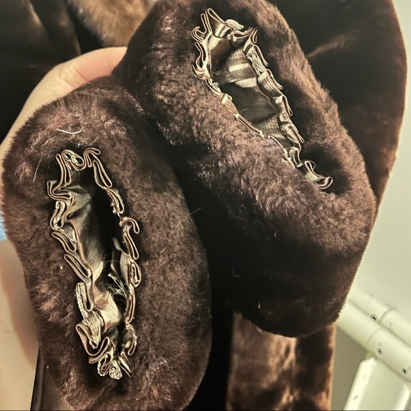 Sheared Vintage fur coat with mink collar - Picture 4 of 6